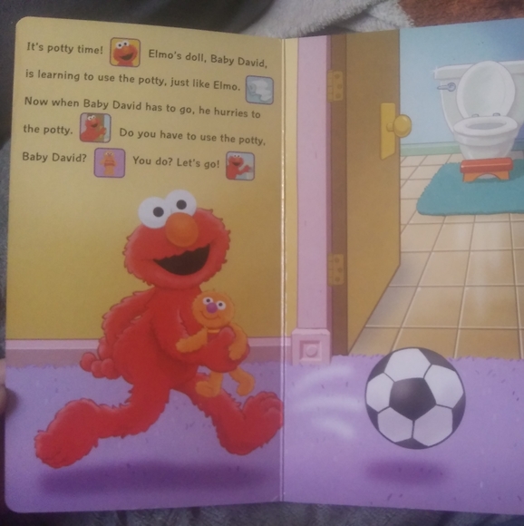 POTTY TIME WITH ELMO" POTTY TRAINING BOOK WITH SOUND - Picture 5 of 16
